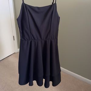Altar’s State Black Layered Dress with Bow